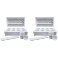 Greenlife 2 x Twin LED Self Watering Salad Grower With 8 Pots White 56 x 29 x 405 cm - SuperSaverAU - view 3