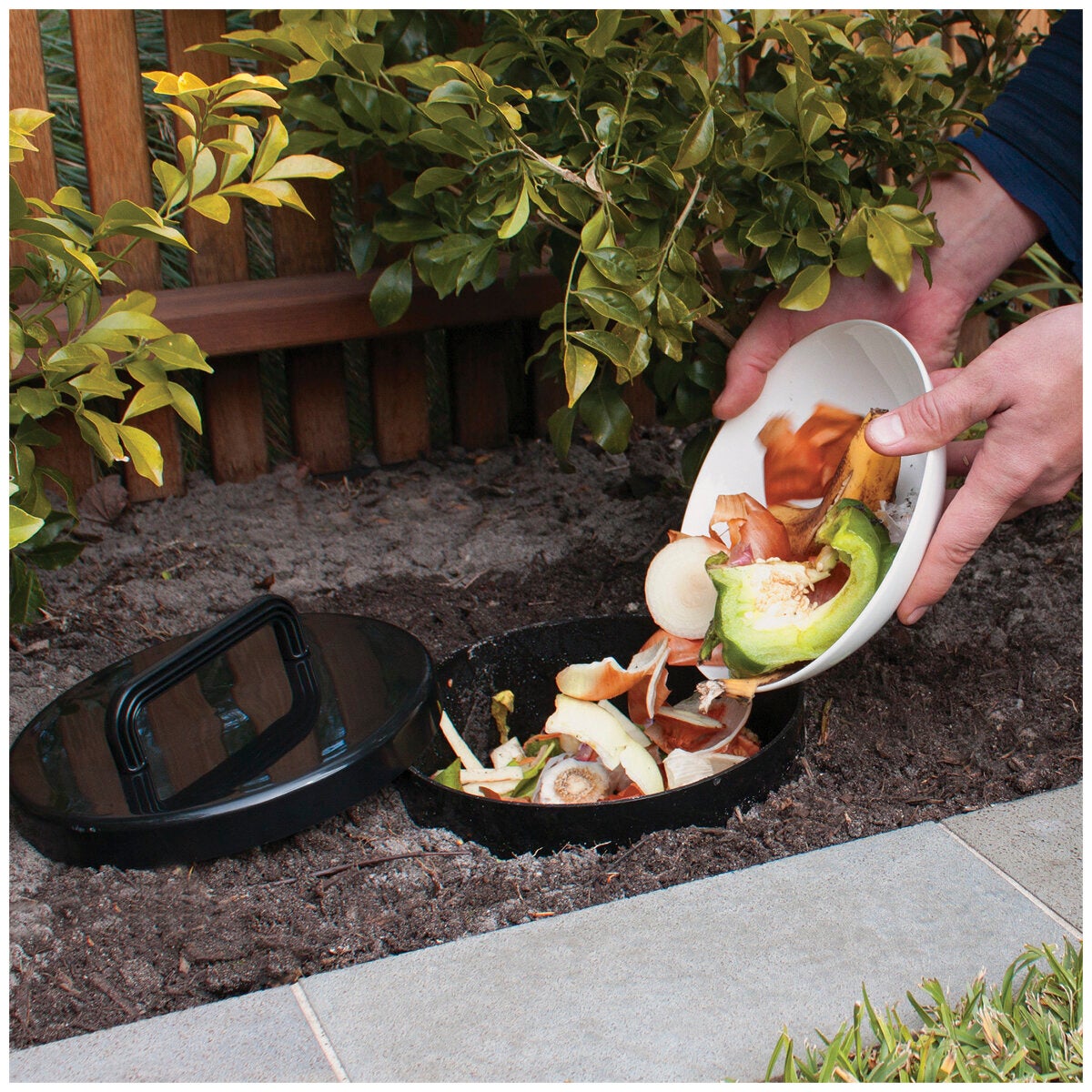 Greenlife In Ground Worm Farm Composter 4 Pack Black 220 x 520mm