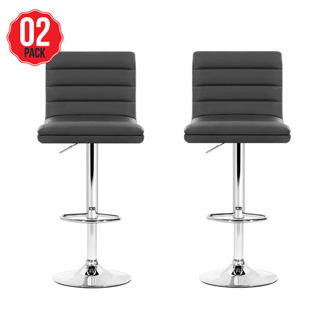 Artiss Grey Arne Barstool 2 Pack - SuperSaverAU - view 1