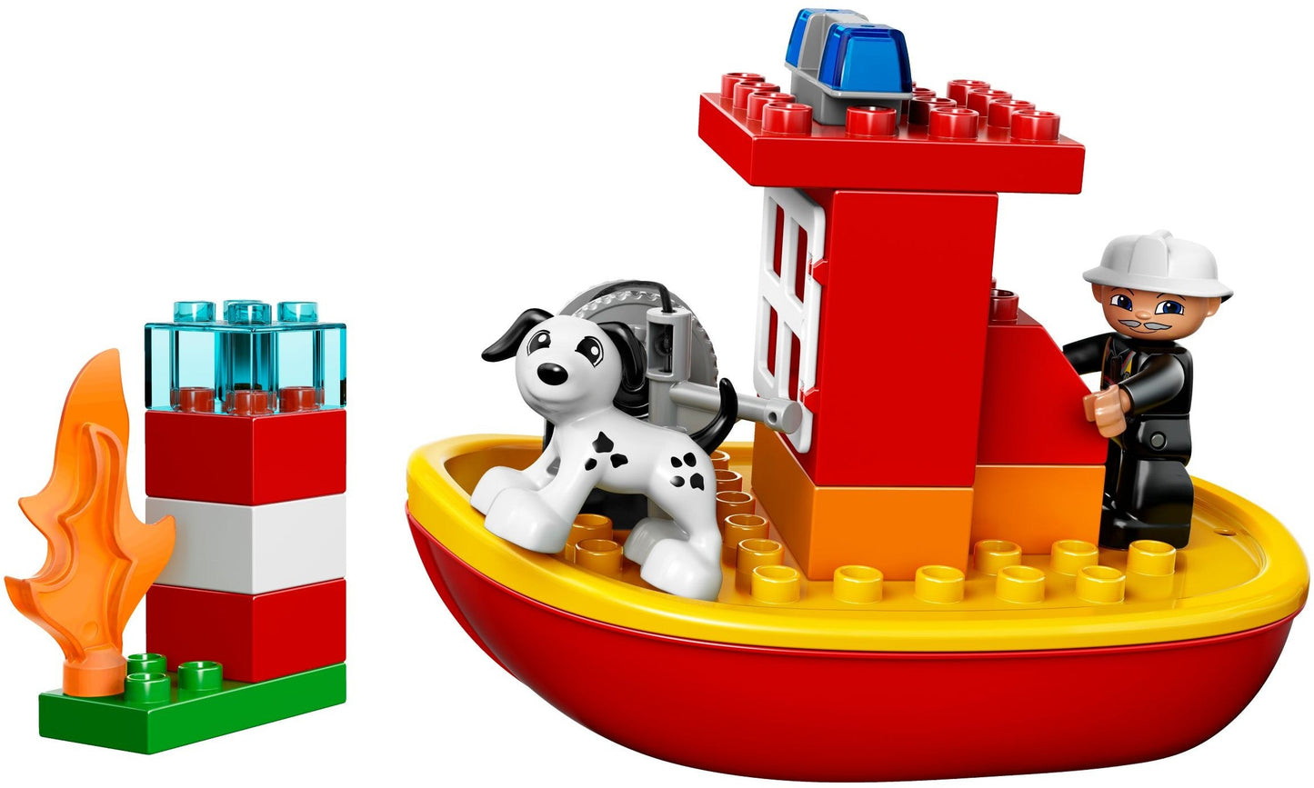 LEGO 10591 DUPLO Fire Boat Rescue Set with Lighthouse