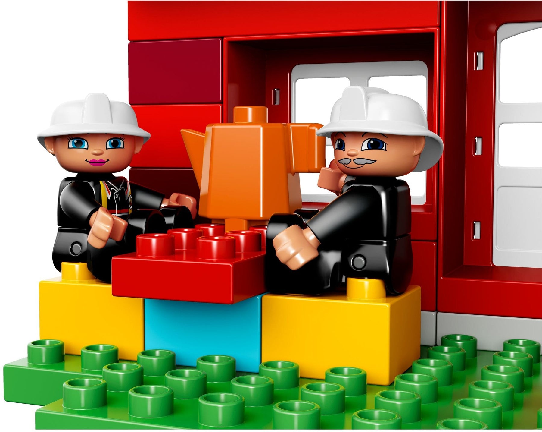 LEGO 10593 DUPLO Fire Station Playset with Fire Truck & Figures - SuperSaverAU - view 4