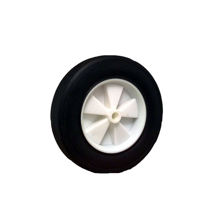 Move It 200mm Black Rubber Tyre With White Plastic Centre 70kg