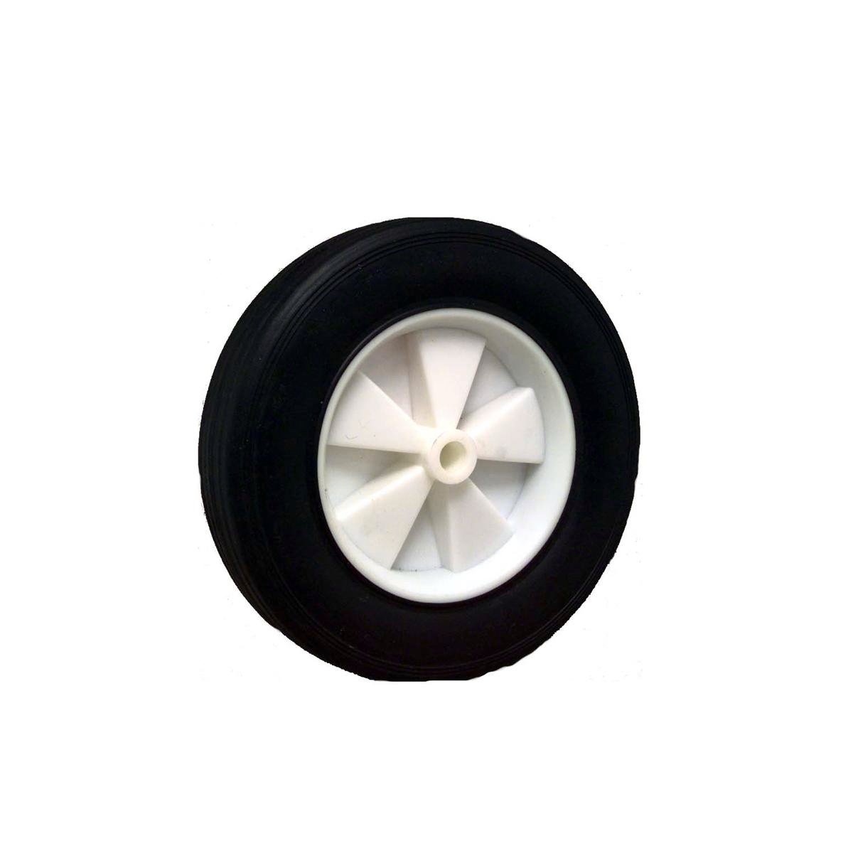 Move It 200mm Black Rubber Tyre with White Plastic Centre - 30kg Load Capacity - SuperSaverAU - view 1