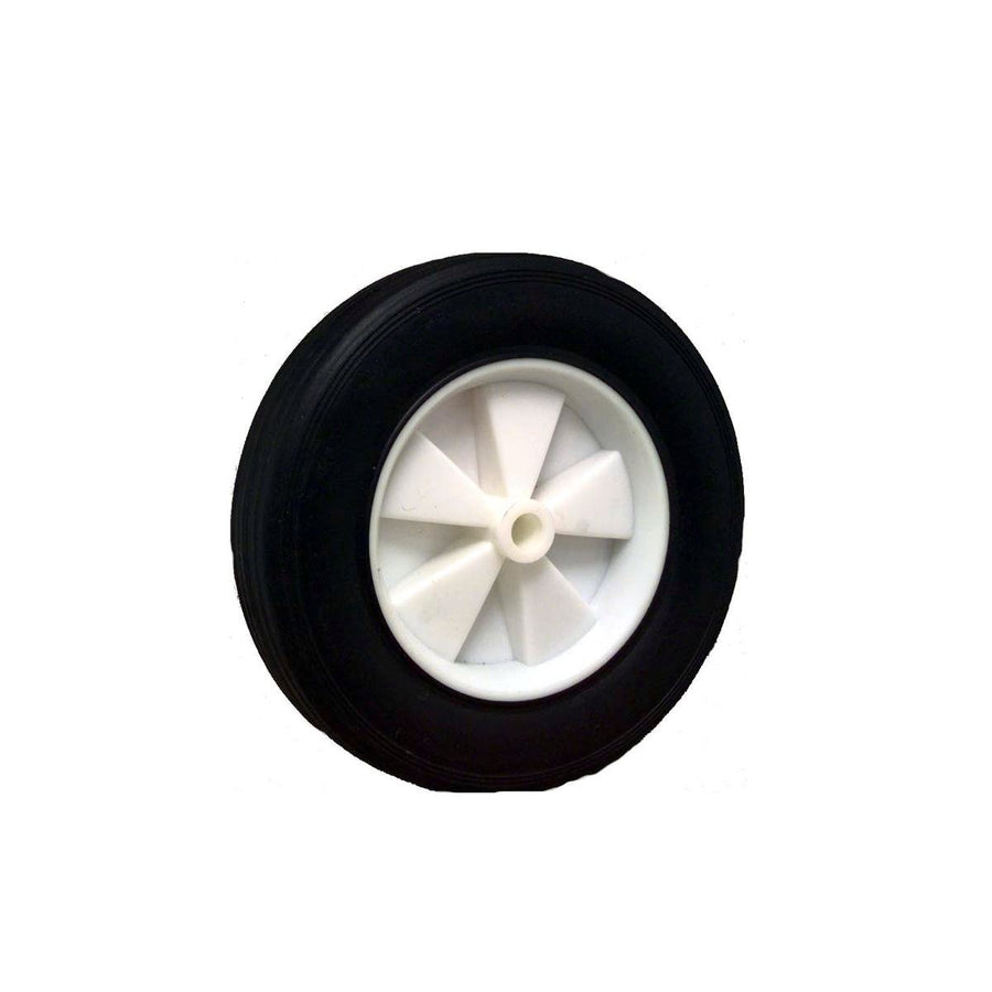 Move It 200mm Black Rubber Tyre with White Plastic Centre - 30kg Load Capacity - SuperSaverAU - view 1