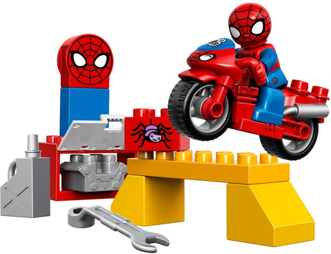 LEGO 10607 Spider-Man Web-Bike Workshop DUPLO Playset - SuperSaverAU - view 1