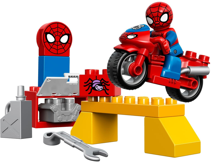 LEGO 10607 Spider-Man Web-Bike Workshop DUPLO Playset - SuperSaverAU - view 1