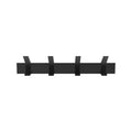 Mode 4 Black Sliding Hooks Hat and Coat Rack - 450mm - Adjustable Storage - SuperSaverAU - view 1