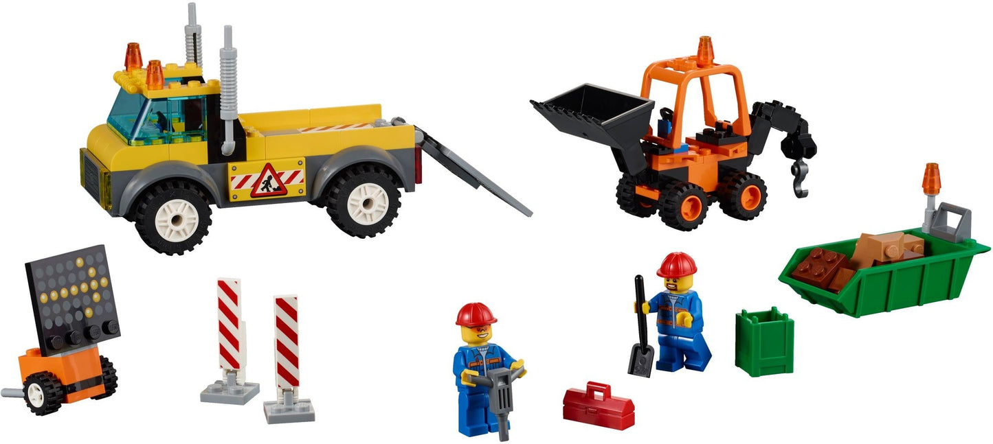 LEGO 10683 Road Work Truck & Mini Digger Playset