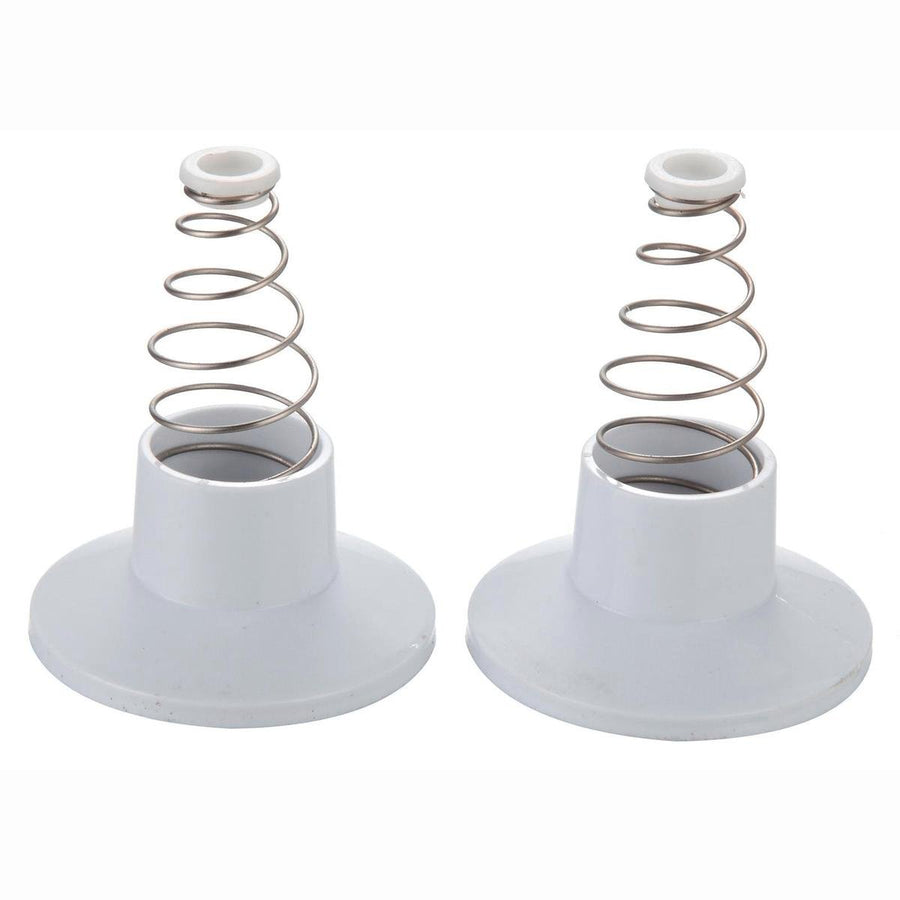 Shaw & Mason White Plastic Wall Flange 2 Pack 65mm Durable Finish - SuperSaverAU - view 1