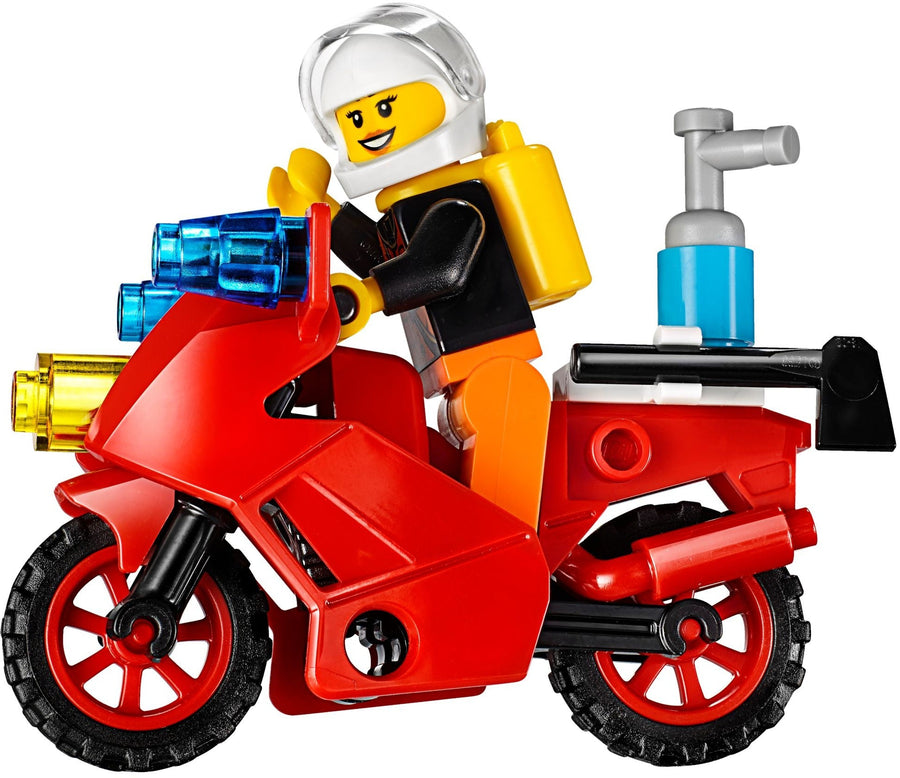 LEGO 10740 Fire Patrol Suitcase: Fire Truck & Burning Building Set - SuperSaverAU - view 1
