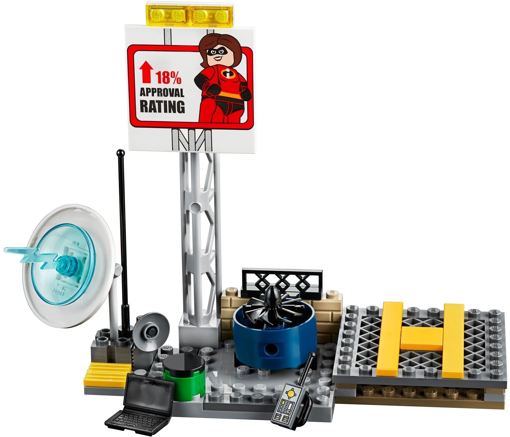 LEGO 10759 Elastigirl Rooftop Pursuit & Helicopter Rescue - SuperSaverAU - view 3