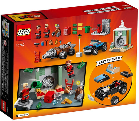 LEGO 10760 Juniors Incredibles 2 Underminer Bank Heist - SuperSaverAU - view 1