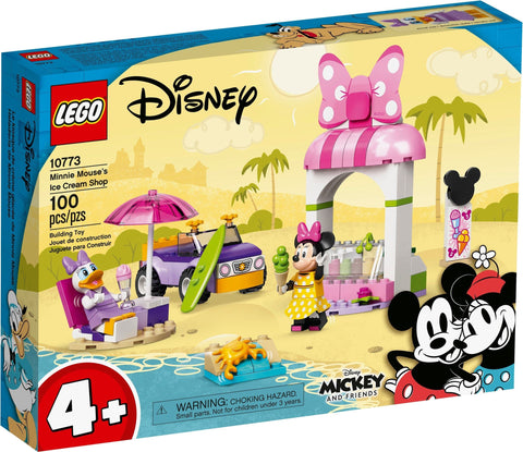 LEGO 10773 Minnie Mouse's Ice Cream Shop - Beach Building Toy for Kids 4+ - SuperSaverAU - view 1