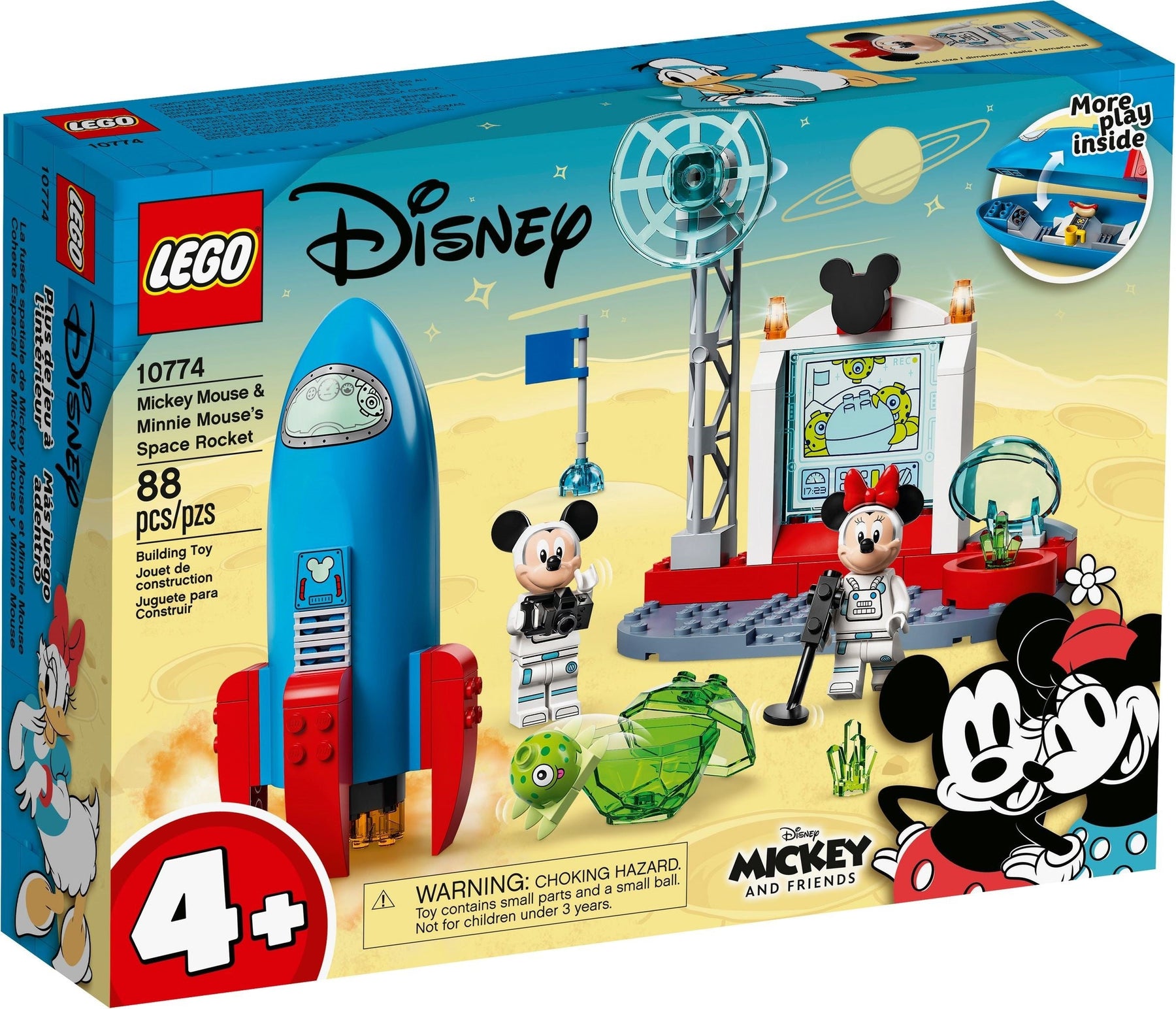 LEGO 10774 Mickey & Minnie Space Rocket Playset 4+ - SuperSaverAU - view 1
