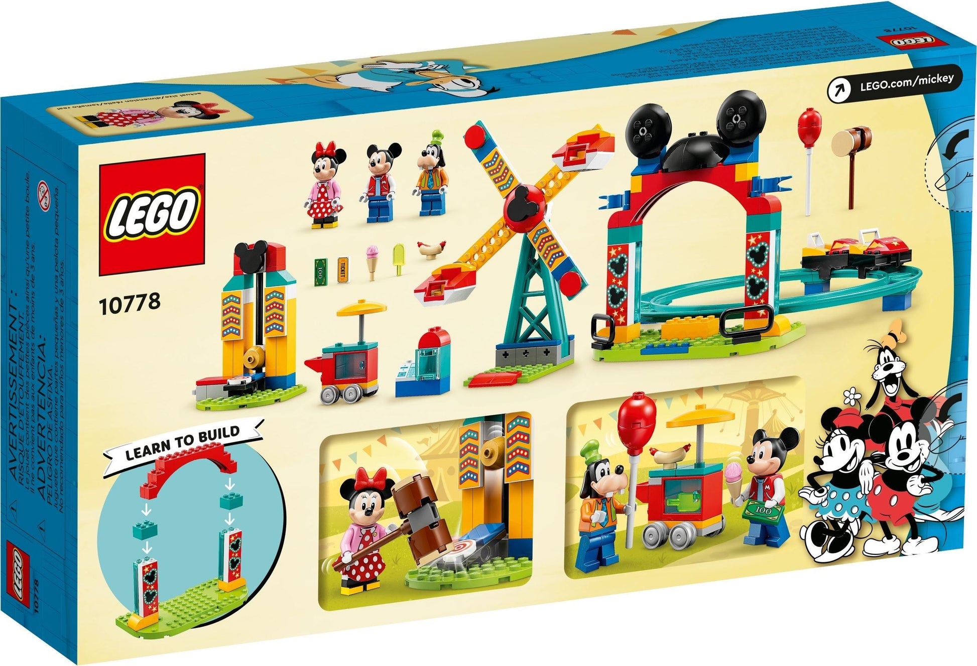 LEGO Disney 10778 Mickey, Minnie and Goofy's Fairground Fun- Auzzi Store