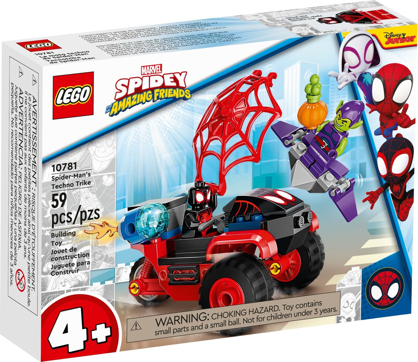 LEGO 10781 Super Heroes Miles Morales: Spider-Man’s Techno Trike- Auzzi Store