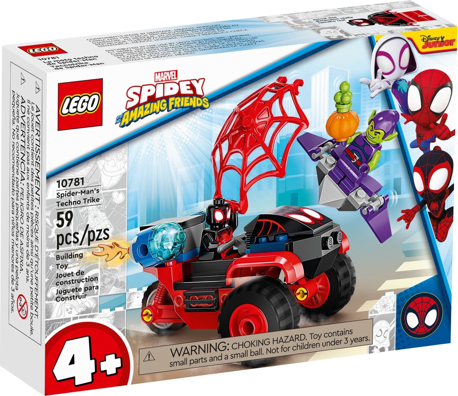 LEGO 10781 Super Heroes Miles Morales: Spider-Man’s Techno Trike- Auzzi Store
