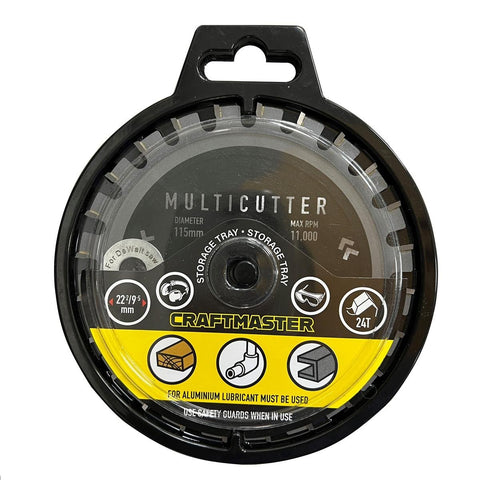 Craftmaster 115mm Multicutter Blade - Tungsten Carbide Tipped - 24 Teeth - SuperSaverAU - view 1