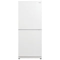 Mitsubishi Electric 421L Bottom Mount Fridge - White Glass, Ice Maker, Select Zone - MR-HGS421EX-GWH-A