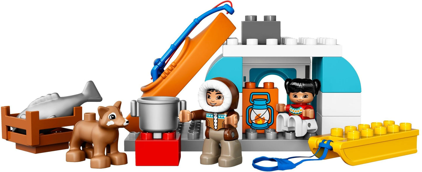 LEGO 10803 Arctic Igloo Playset with Polar Animals & Figures