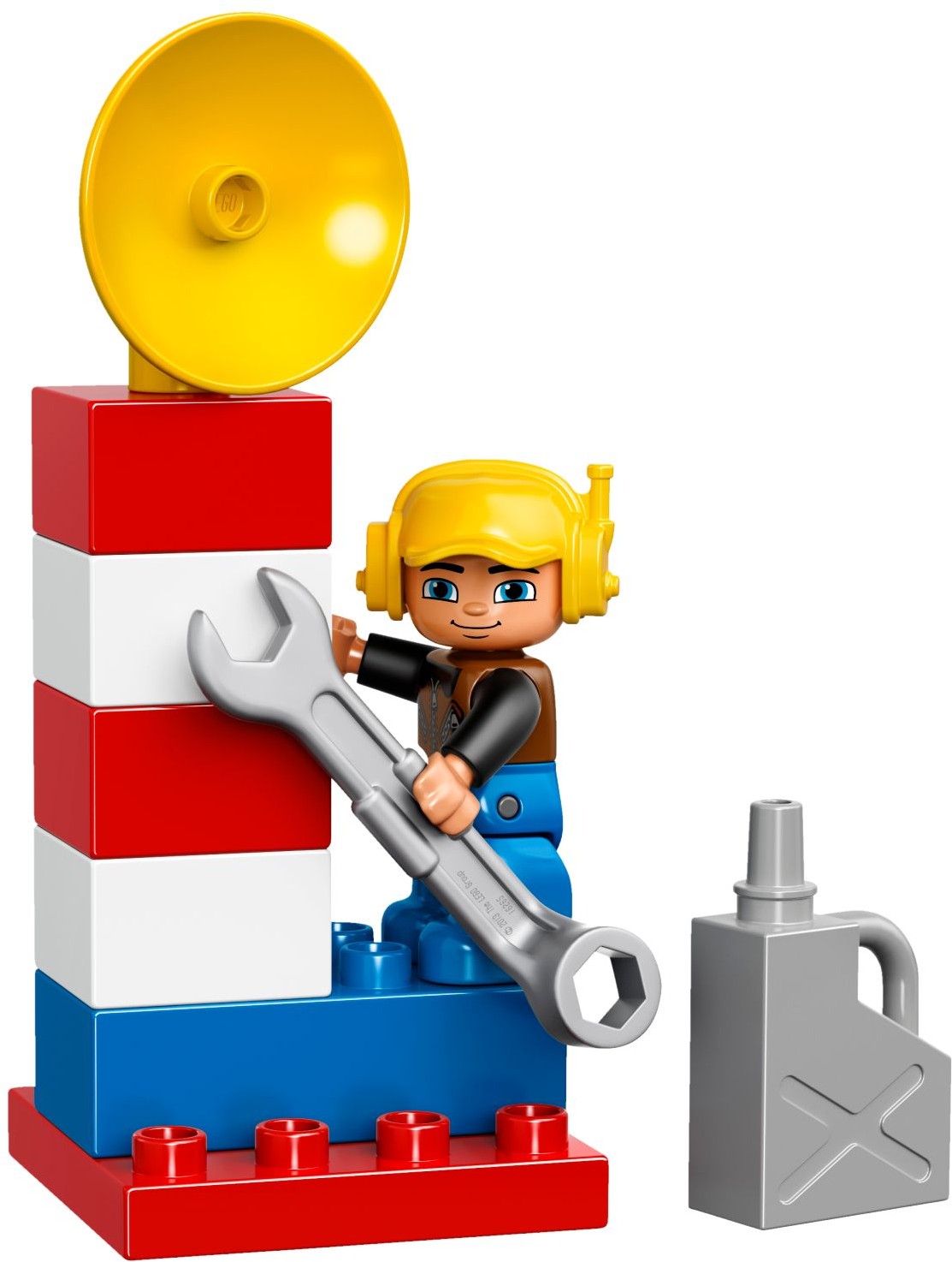 LEGO 10808 DUPLO Little Plane - Pilot & Radar Tower Playset - SuperSaverAU - view 5