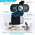 1080p Full HD USB Webcam with Microphone for PC and Laptop - Black - view 5