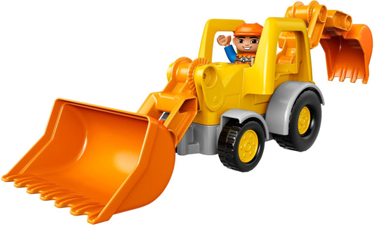 LEGO 10811 Backhoe Loader - DUPLO Construction Toy with Worker
