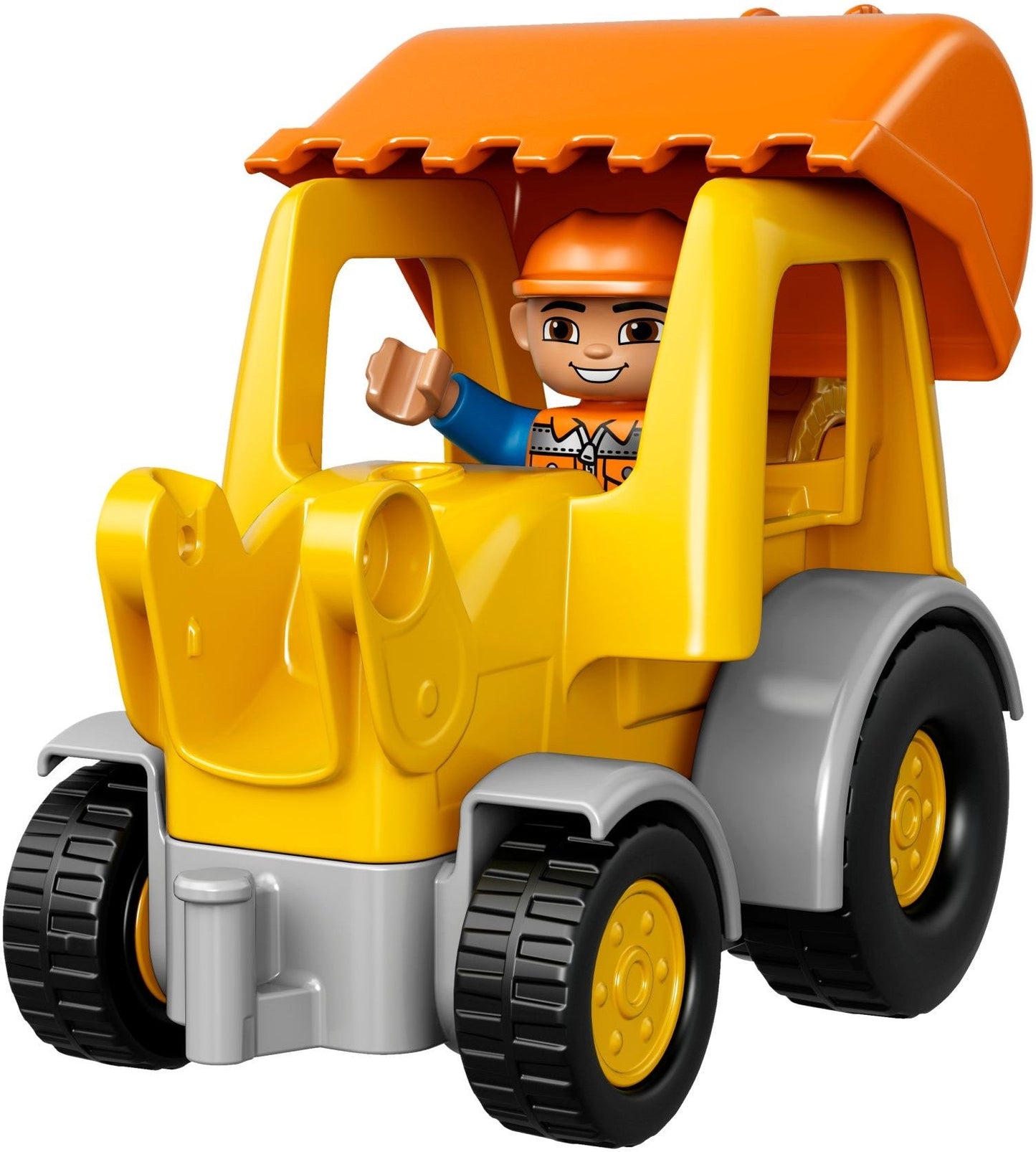 LEGO 10811 Backhoe Loader - DUPLO Construction Toy with Worker