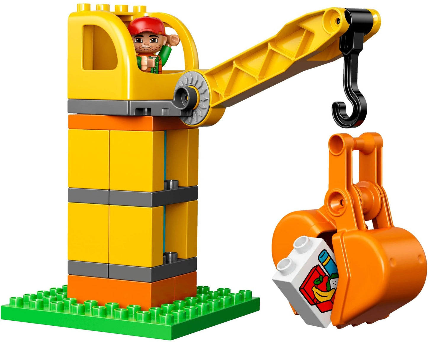 LEGO 10813 Big Construction Site Set with Crane, Truck & Dozer
