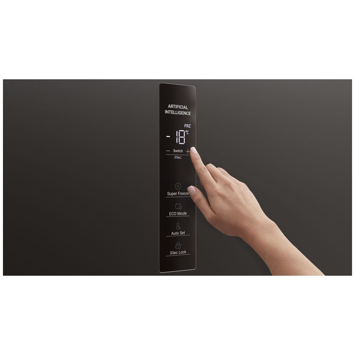 Haier 300 Series 272L Hybrid Upright Freezer - Black, Frost Free, Super Freeze, 5 Star Energy - HVF275DC