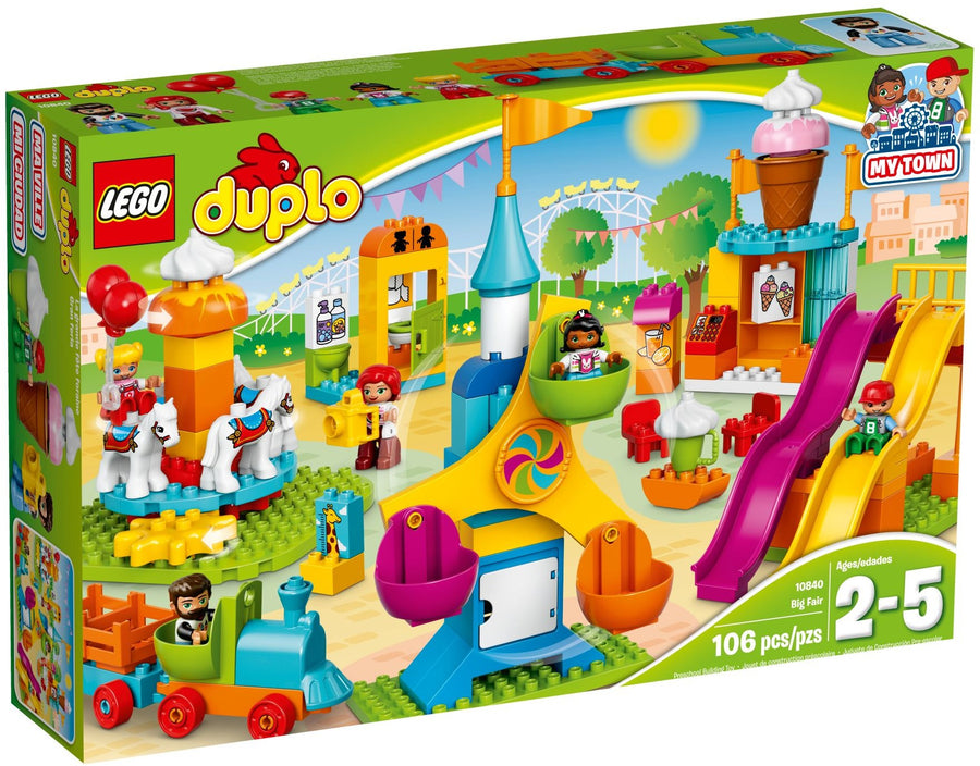 LEGO 10840 DUPLO Town Big Fair Playset with Ferris Wheel & Carousel - SuperSaverAU - view 1