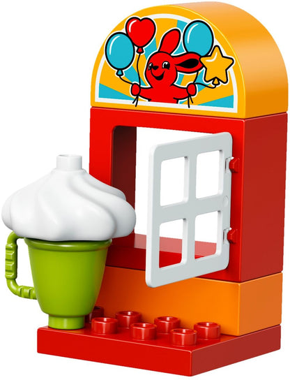 LEGO 10841 Fun Family Fair Carousel Building Kit with Slides