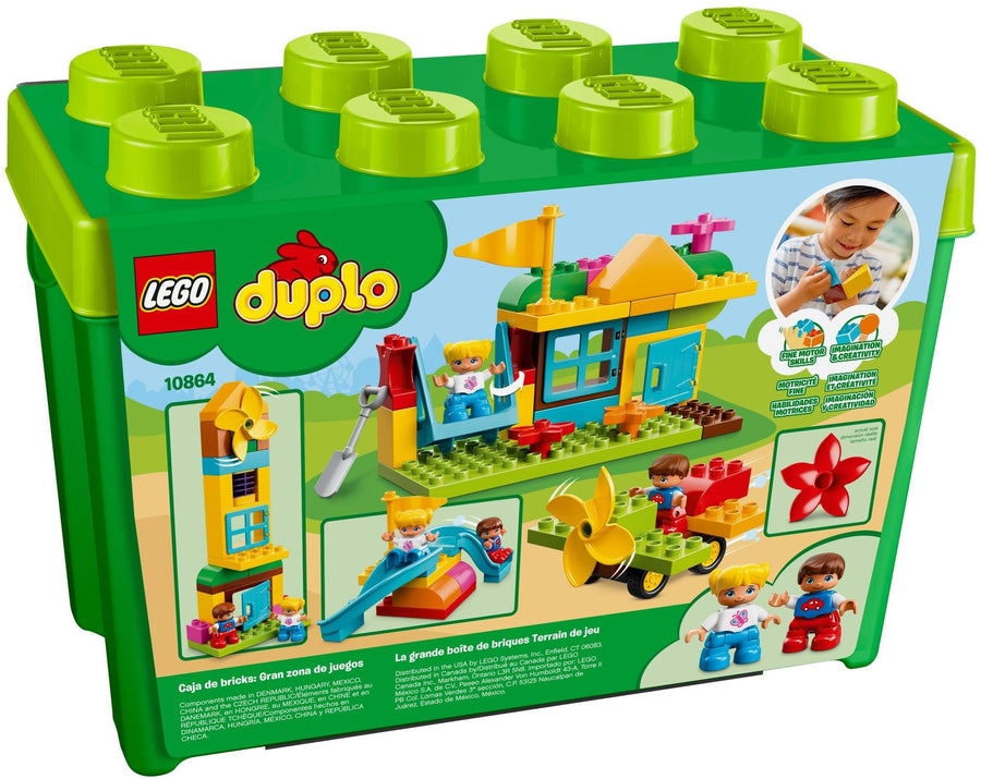 LEGO 10864 DUPLO Large Playground Brick Box 71 Pieces Age 2-5 - SuperSaverAU - view 1