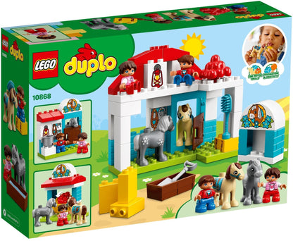 LEGO 10868 DUPLO Town Farm Pony Stable Playset with Figures