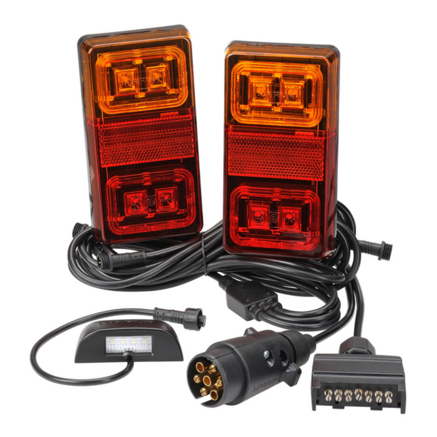 Narva 12V LED Plug and Play Rectangular Trailer Lamp Kit Model 35 - 2 Pack