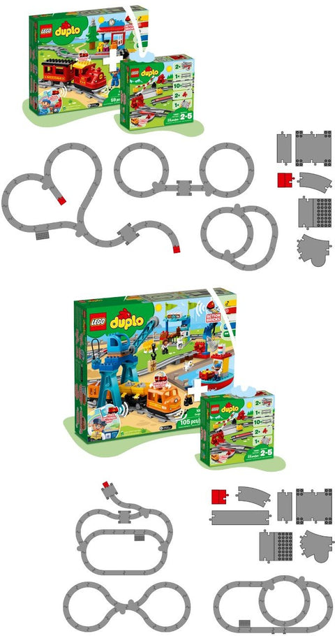 LEGO 10882 Train Tracks & Accessories for Toddlers - SuperSaverAU - view 2
