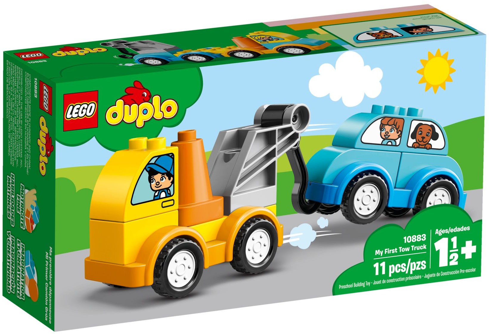 LEGO 10883 My First Tow Truck | Toddler Building Toy Car - SuperSaverAU - view 1