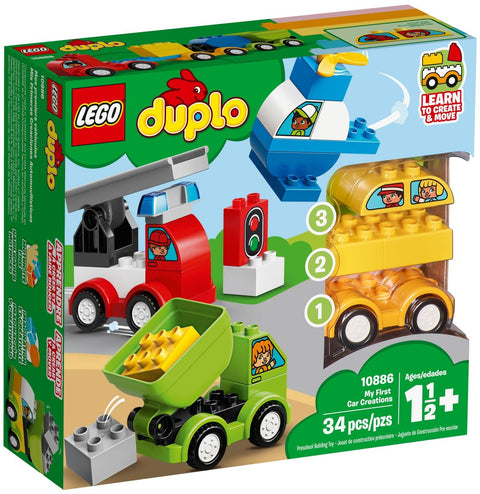 LEGO 10886 My First Car Creations: Build & Play Toddler Car Set - SuperSaverAU - view 1