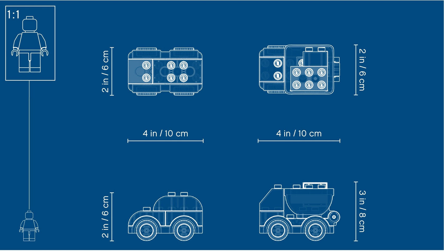 LEGO 10886 My First Car Creations: Build & Play Toddler Car Set