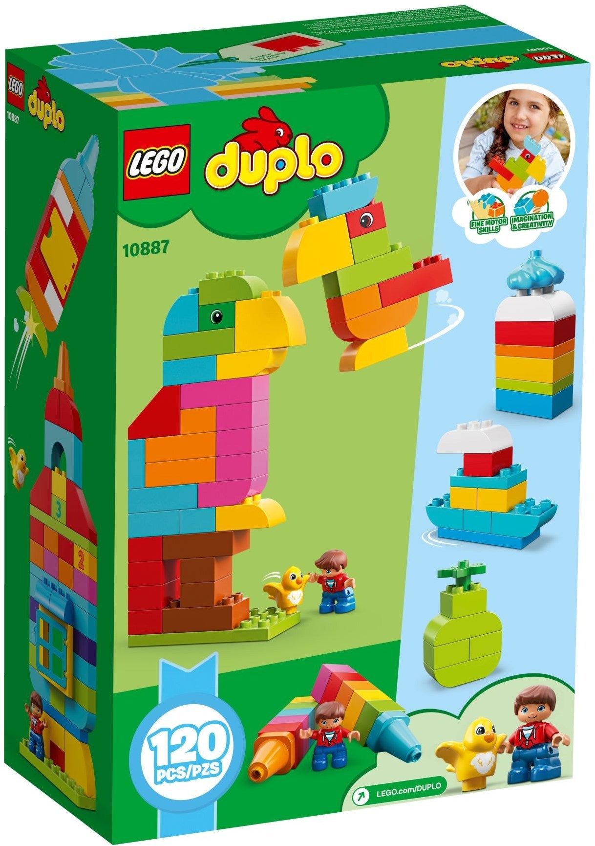 LEGO 10887 DUPLO Creative Fun Building Bricks & Ideas 120 pcs