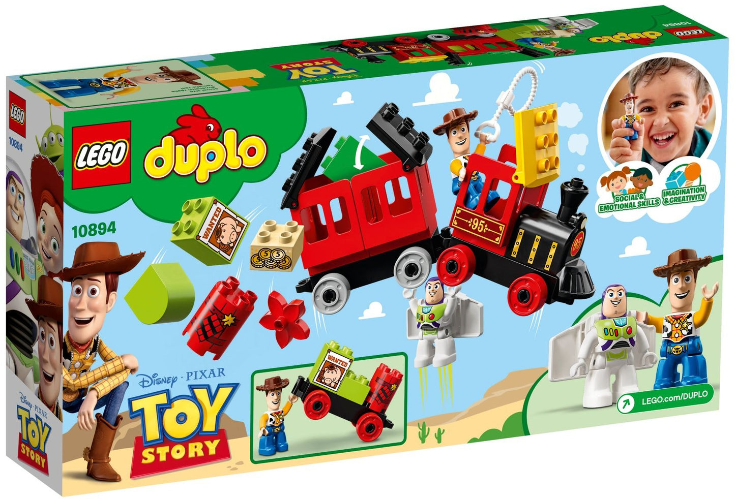 LEGO 10894 Toy Story Train DUPLO Set with Woody & Buzz