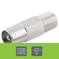 Antsig F Socket to PAL Plug Nickel Plated