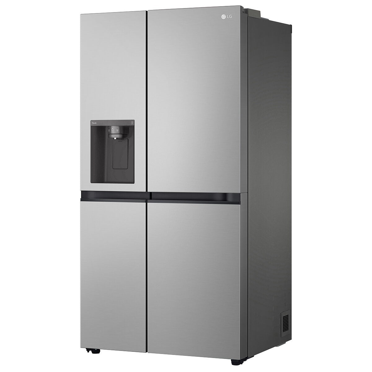 LG 635L Side by Side Fridge - Stainless Steel, Plumbed Ice and Water Dispenser, Surround Cooling - GS-L600PL