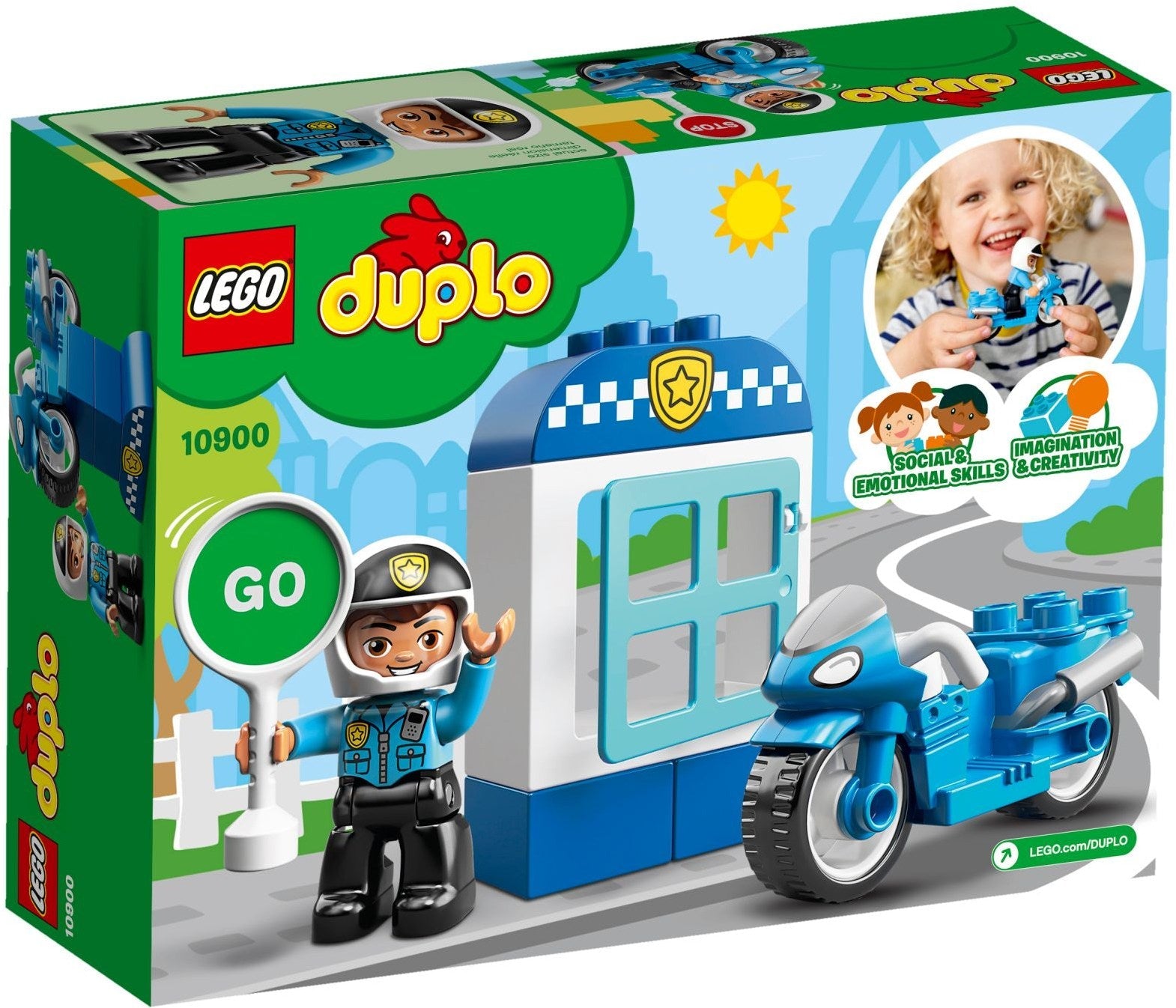 LEGO 10900 Police Bike - DUPLO Town Motorcycle Playset - SuperSaverAU - view 4