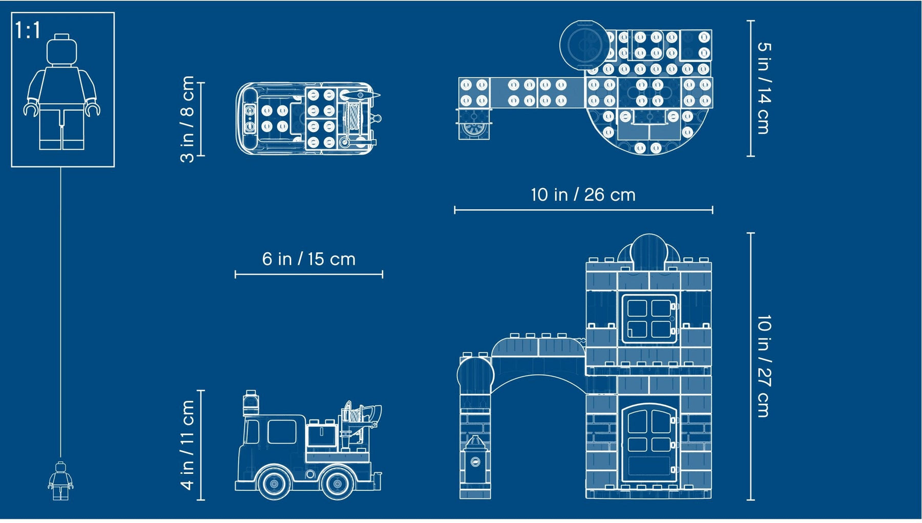 LEGO 10903 Fire Station & Fire Truck with Lights & Siren - SuperSaverAU - view 5