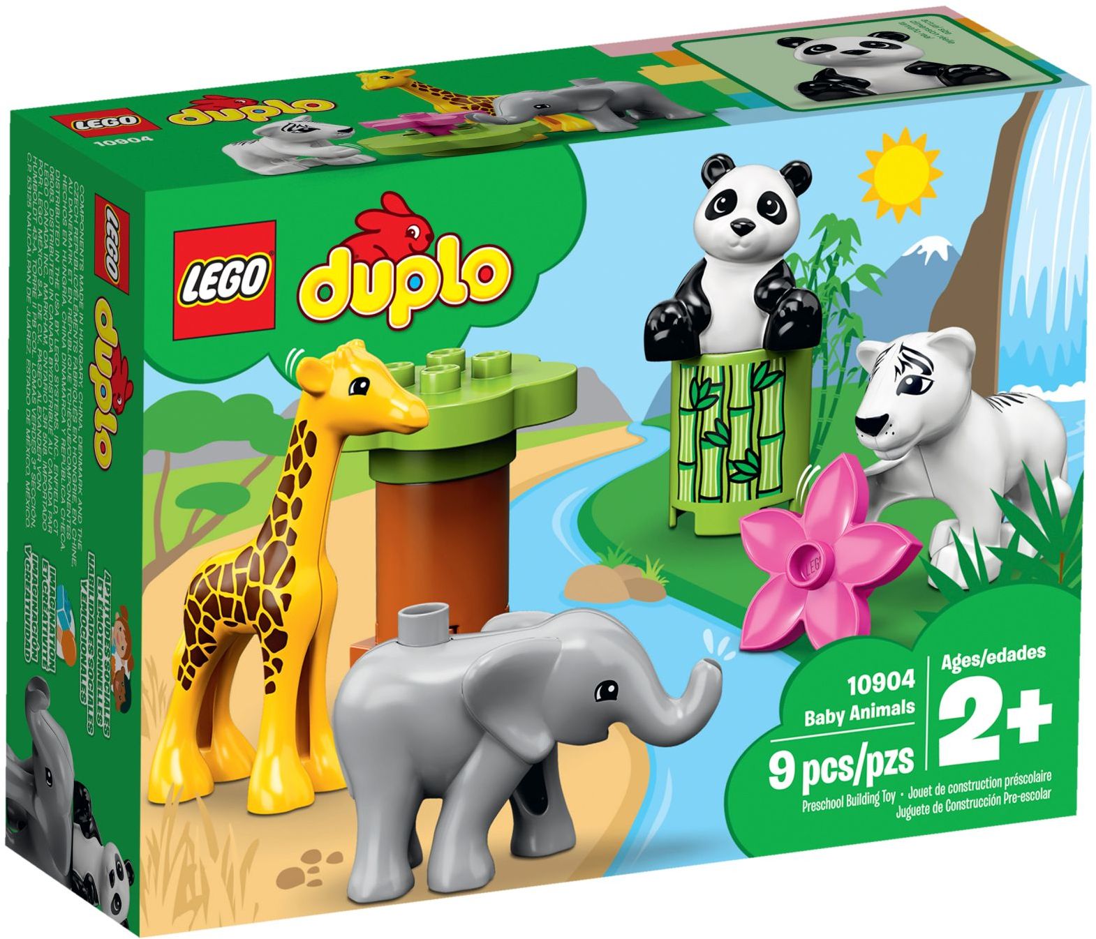 LEGO 10904 Baby Animals: Panda, Tiger, Giraffe & Elephant Set - SuperSaverAU - view 1