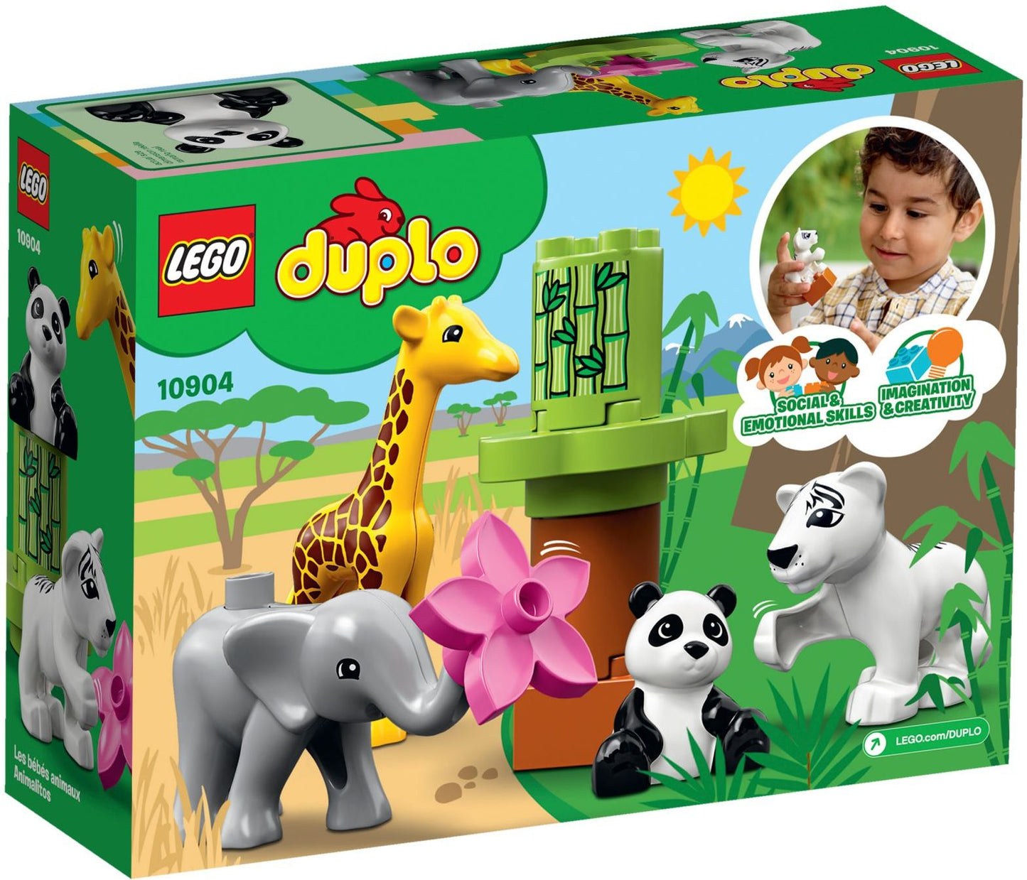LEGO 10904 Baby Animals: Panda, Tiger, Giraffe & Elephant Set