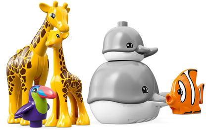 LEGO 10907 DUPLO World Animals Safari Adventure Toy Set