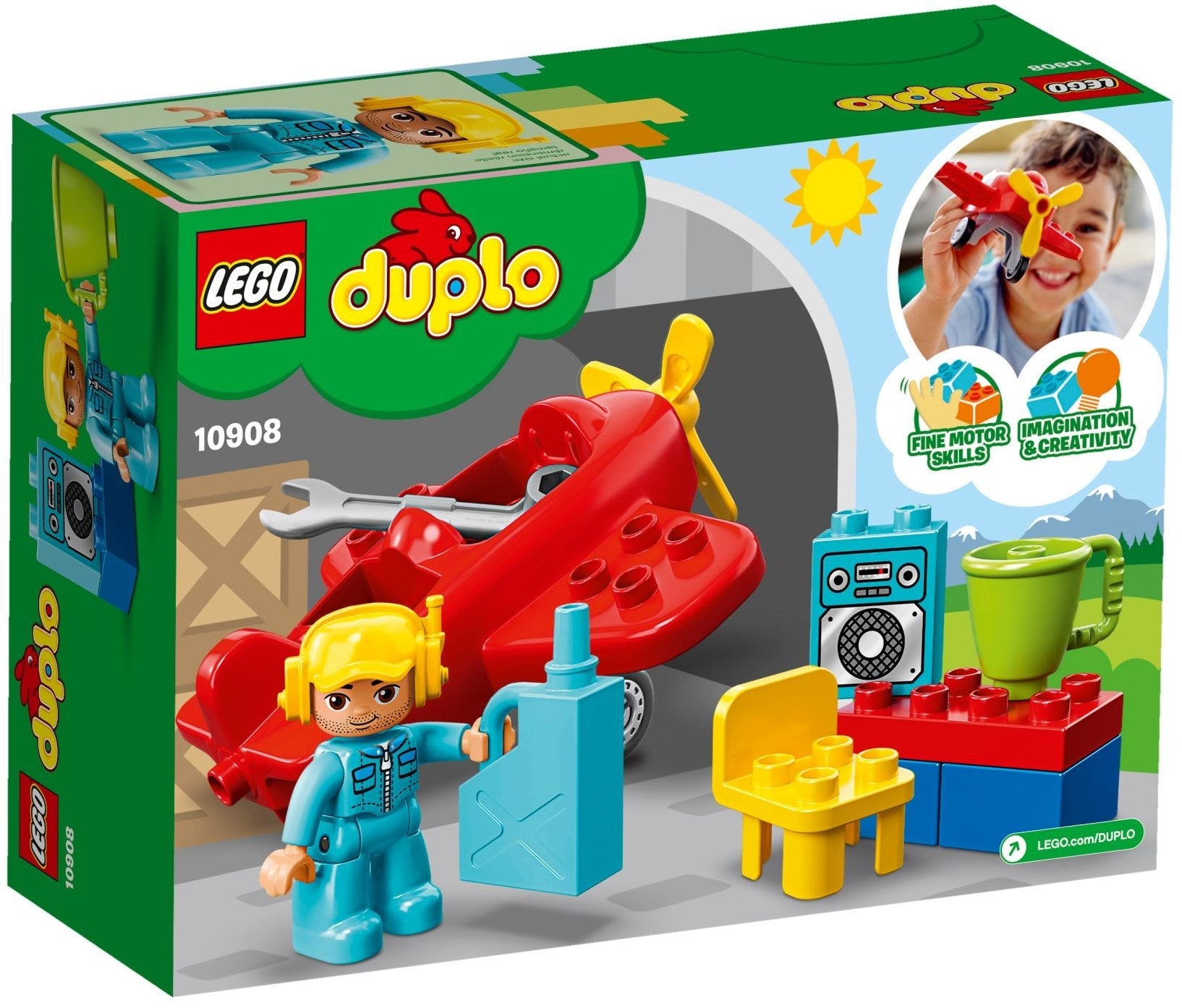 LEGO 10908 DUPLO Plane Toy for Toddlers with Pilot Figure - SuperSaverAU - view 4