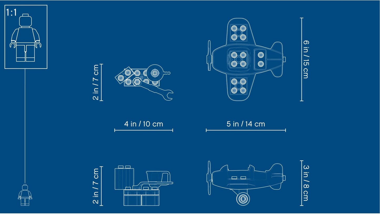 LEGO 10908 DUPLO Plane Toy for Toddlers with Pilot Figure
